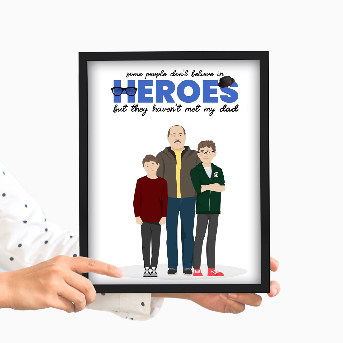 Dad Hero Frame Personalized