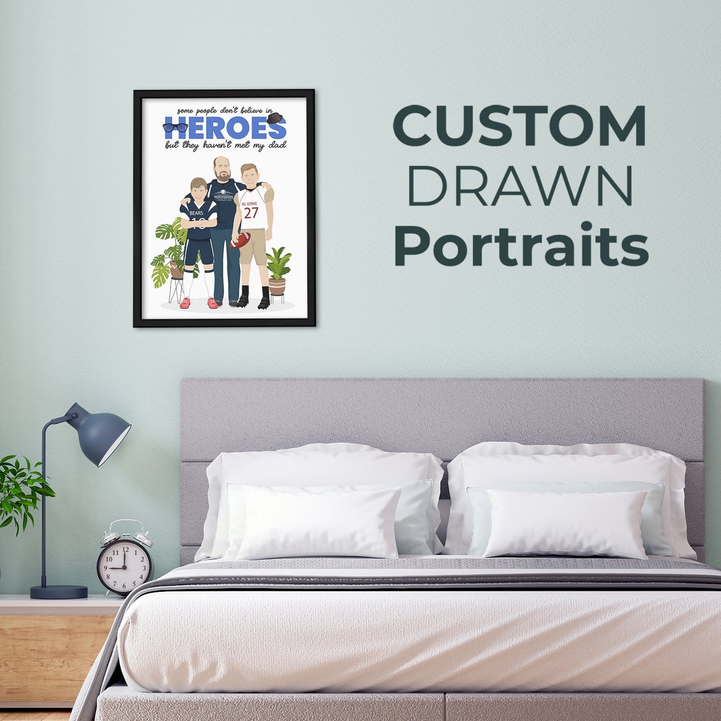 Dad Hero Frame Personalized