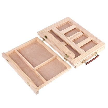 Sketch Sketch Desktop Small Easel Drawer Pine Easel Folding Oil Painting Frame Oil Painting Box