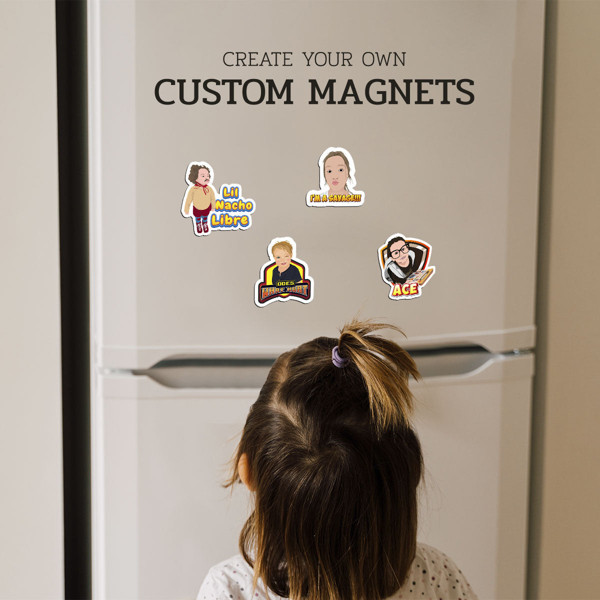 Turn Photos into Custom Drawn Magnets